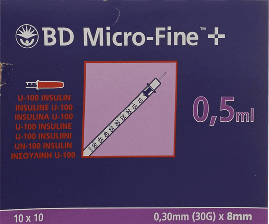 Bd Microfine+ Ins.Spuit 0,5  ml 30G 8,0Mm100 324825