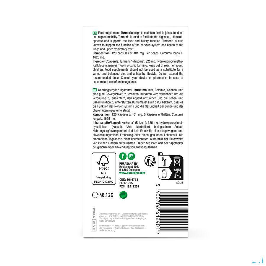 Purasana Curcuma Bio Capsule 120