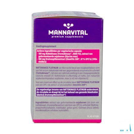 Mannavital Nattokinase Platinum + OPC V-Caps 90