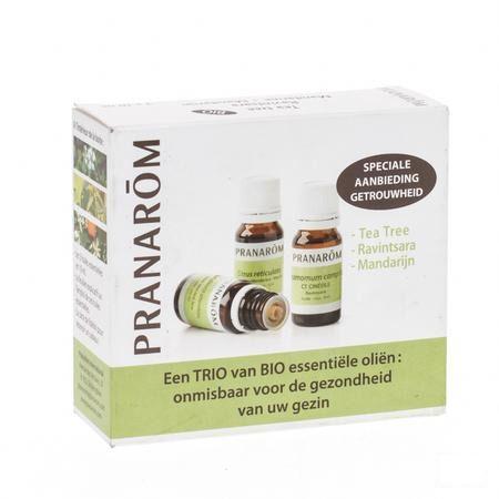 Triopack 3 Essentiele Olieen 3x10 ml  -  Pranarom