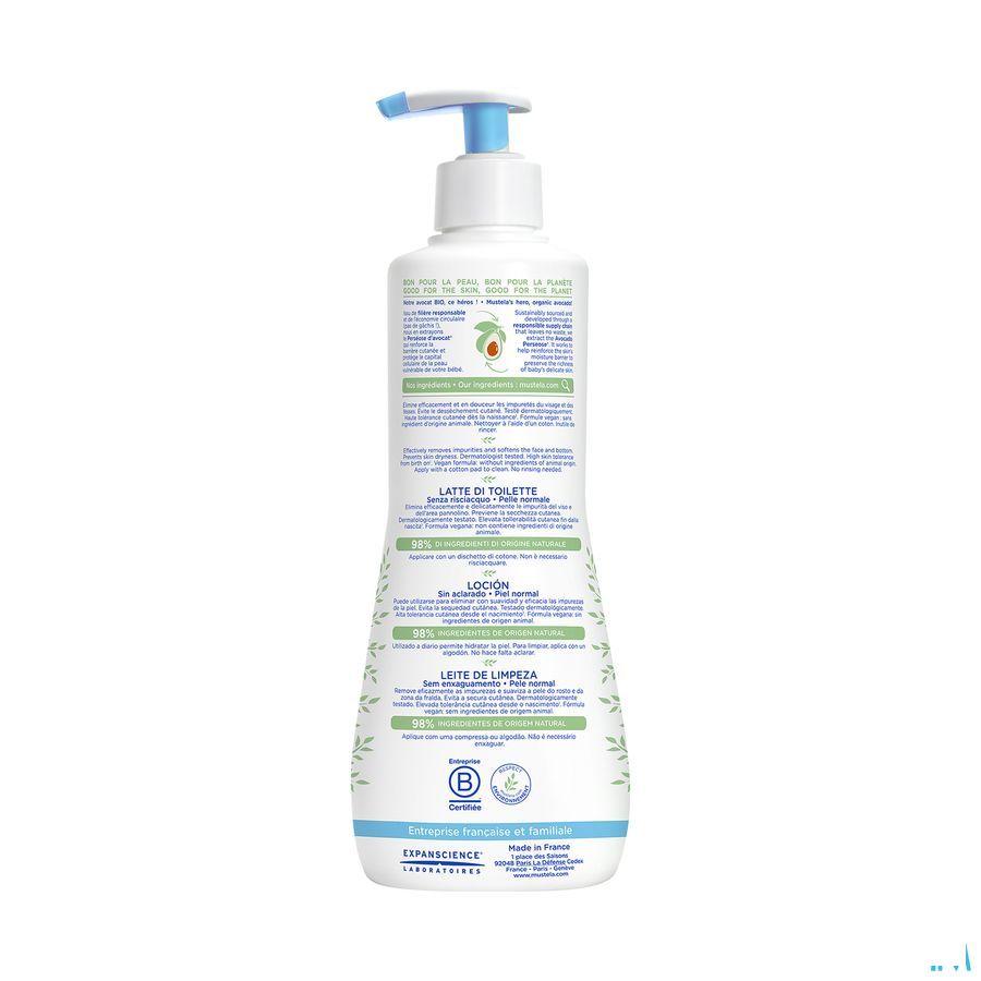 Mustela PS Toiletmelk zonder spoelen 500ml met pomp