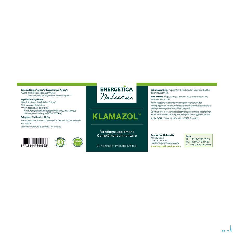 Klamazol 400mg 90 vegicaps  -  Energetica Natura