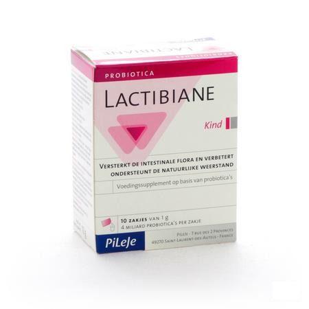 Lactibiane Kind Zakje 10x1 gr  -  Pileje