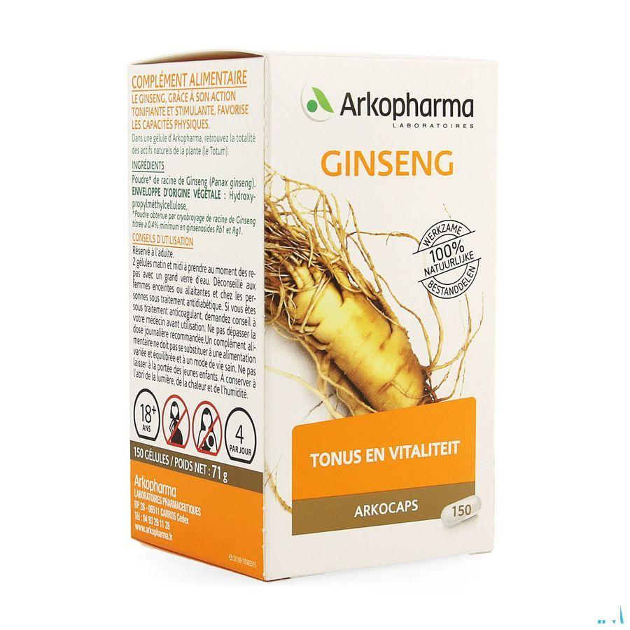 Arkocaps Ginseng Plantaardig 150  -  Arkopharma