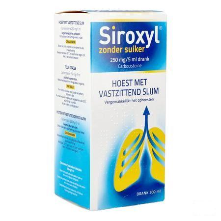 Siroxyl Sirop Sans Sucre/zonder Suiker 300 ml  -  Melisana
