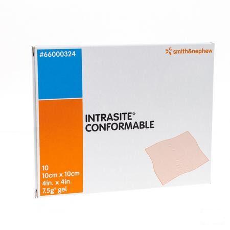 Intrasite Confor. Kp + gel 10x10cm 10 66000324  -  Smith Nephew