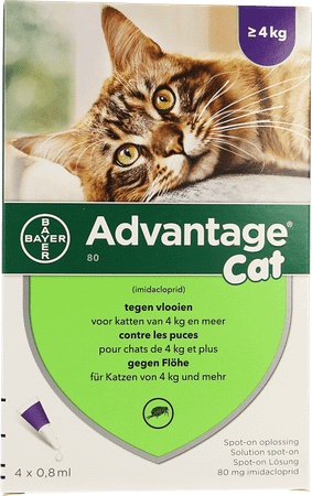 Advantage 80 Katten >4kg 4x0,8ml