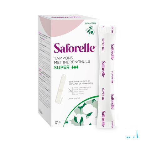 Saforelle Coton Protect Tampons Applicat. Super 14