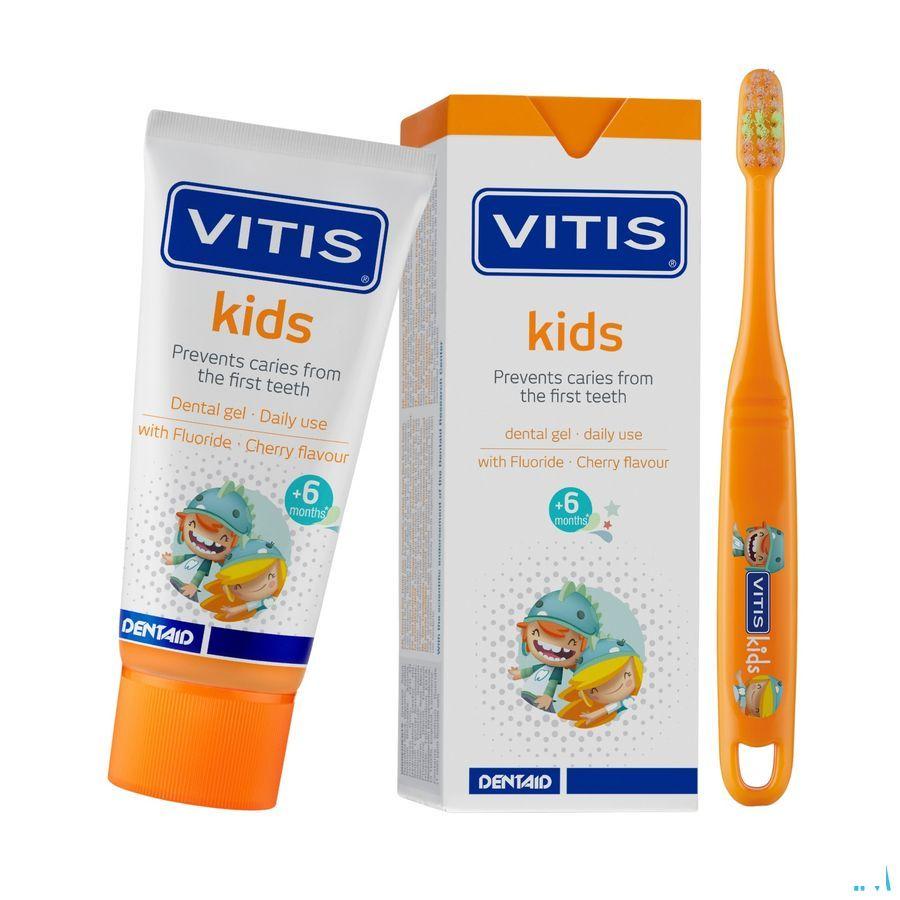 Vitis Kids Gel Tandpasta 50 ml  -  Dentaid