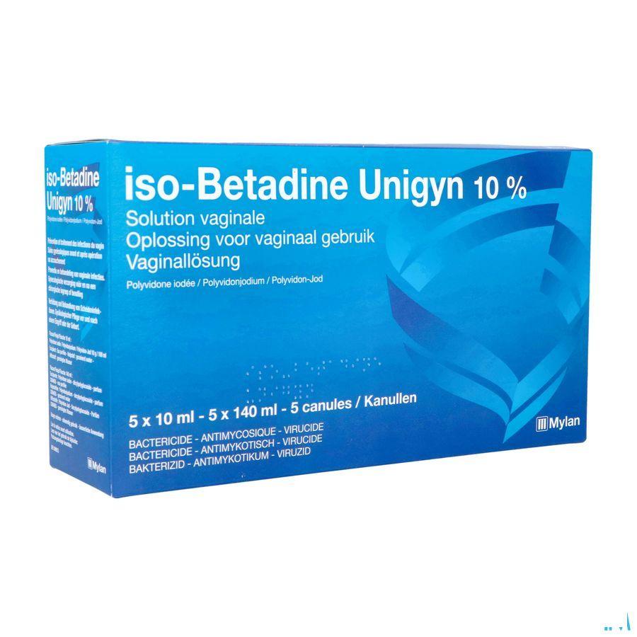 Iso Betadine Unigy 10% Opl Vaginaal Fl 5X10 ml