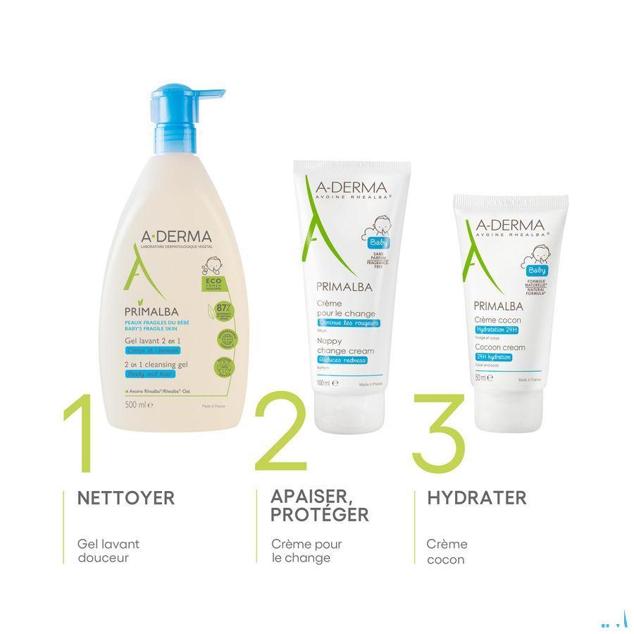Aderma Primalba Gel Lavant 2en1 500 ml  -  Aderma