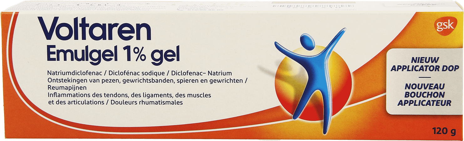 Voltaren Emulgel 1 % Gel 120 gr Applicator Dop