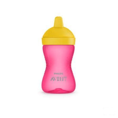 Philips Avent Drinkbeker Harde Tuit 300  ml Roze  -  Bomedys