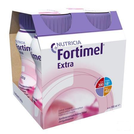 Fortimel Extra Fraise 4x200 ml 2401487  -  Nutricia