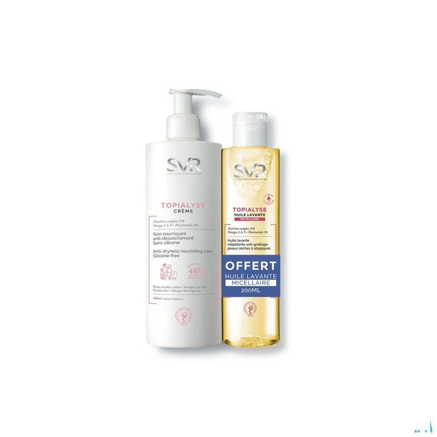 Topialyse Duo Creme 400 ml + Huile 200 ml  -  Svr Laboratoire