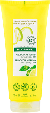 Klorane Corps Gel Douche Zeste Agrumes 200 ml