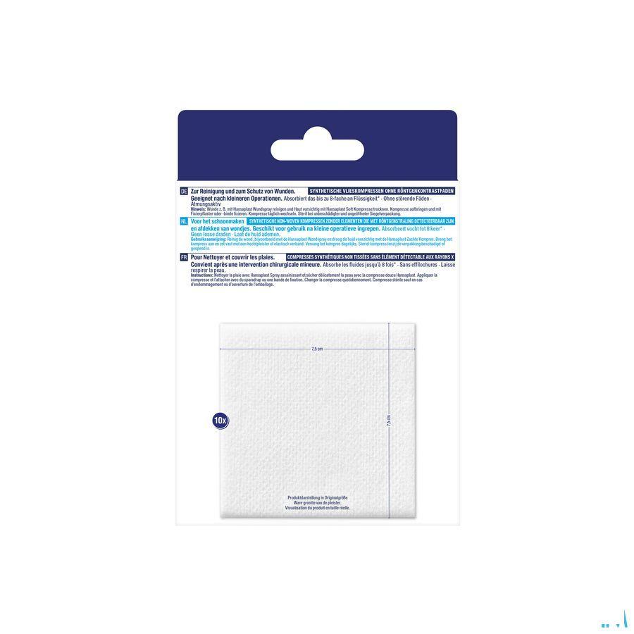 Hansaplast Soft Compress 7,5Cm x 7,5Cm 10