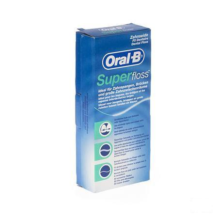 Oral-B Floss Super Floss Mint Waxed 50m