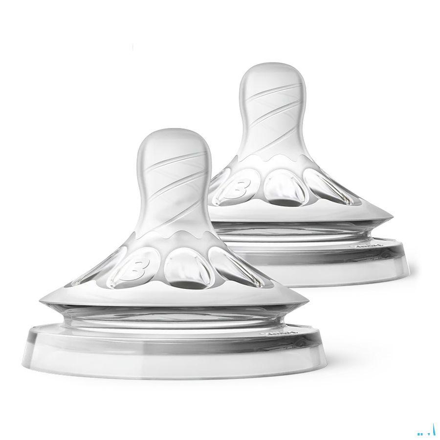 Philips Avent Natural 2.0 Zuigspeen 3 Gaatjes Scf043/27  -  Bomedys