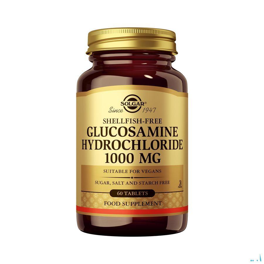 Solgar Glucosamine Hcl zonder schaaldier Tabletten 60x1000 mg  -  Solgar Vitamins