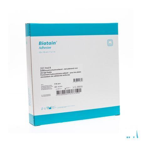 Biatain Schuimverband Adhesive 18,0x18,0cm 5 33421  -  Coloplast