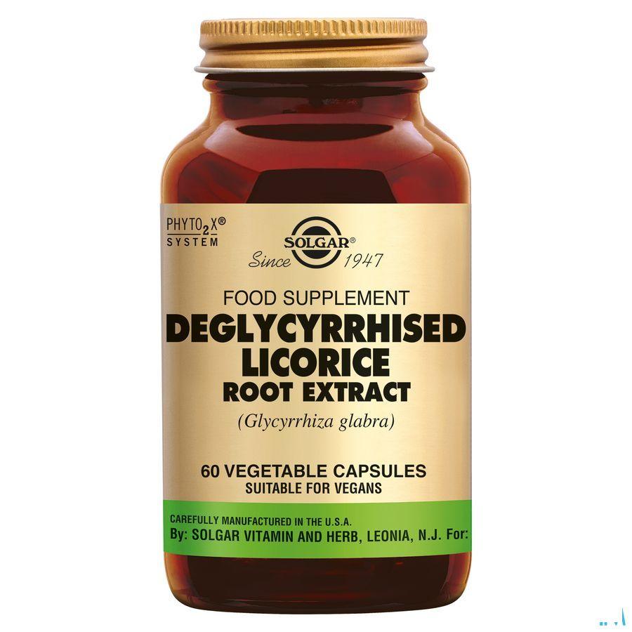 Licorice Root Deglycyrrhised Extr (zoeth.)v-Capsule60  -  Solgar Vitamins