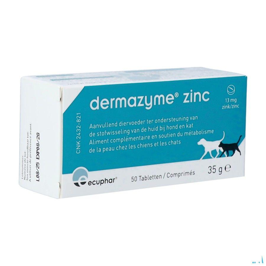 Dermazyme Zink Hond Tabletten 50  -  Ecuphar