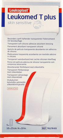 Leukomed T Plus Skin Sens. 10cmx25cm 5 7617803