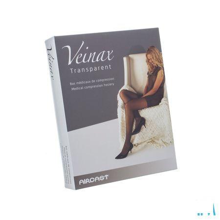 Veinax Hold-ups Transparant 2 Lang Zwart Maat 3