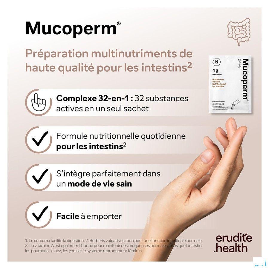 Mucoperm Poeder Zakje 60 X 4g  -  Nutriphyt