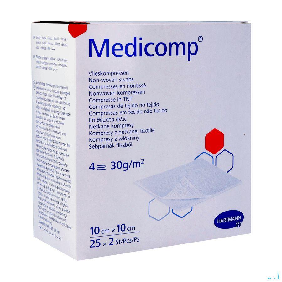 Medicomp Kompres Steriel 4L 10X10Cm 30G 25X2  -  Hartmann