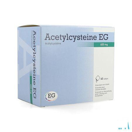 Acetylcysteine EG 600 mg Gran. Solution Buv. Sachets 60  -  EG