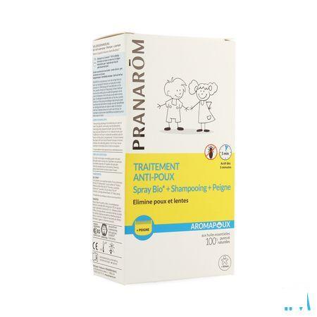 Aromapoux Bio Spray Anti poux 30 ml + shamp.125 ml + peigne  -  Pranarom