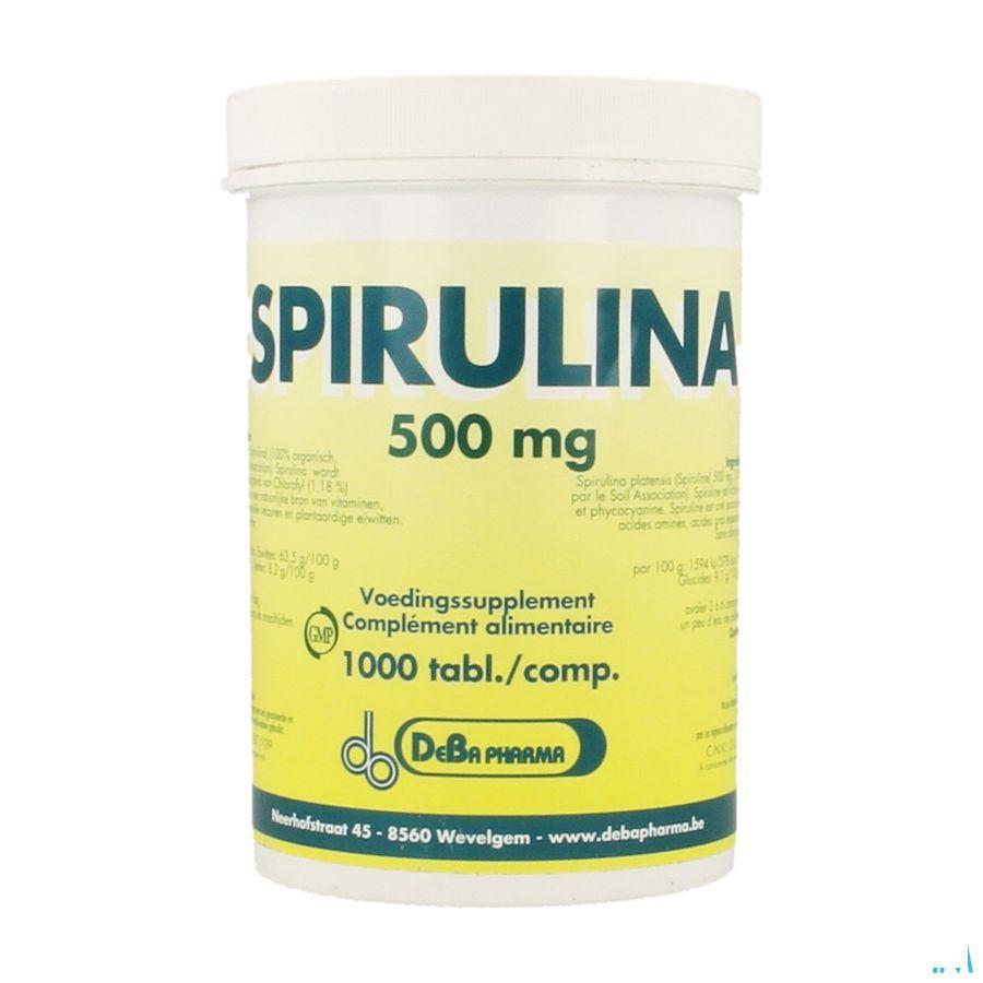 Spirulina Comprimes 1000x500 mg  -  Deba Pharma
