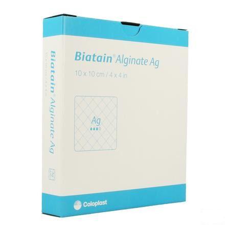 Biatain Alginate Ag Ster 10cmx10cm 10 3760  -  Coloplast