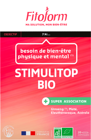 Stimulitop Ginseng + Eleuterococcus + Mate Amp 20  -  Bioholistic Diffusion