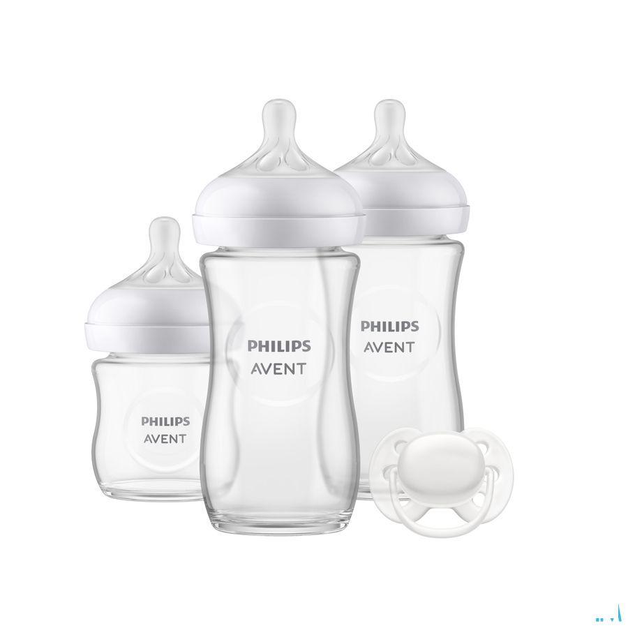 Philips Avent Natural 3.0 Start.Set Zuigfles Glas3