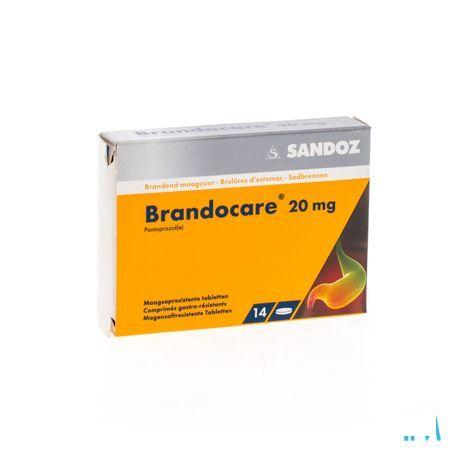 Brandocare 20 mg Maagsapresist. Tabletten 14