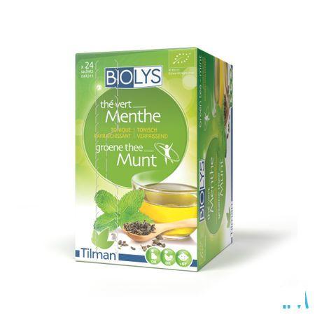 Biolys Groene Thee Munt Zakje 24  -  Tilman