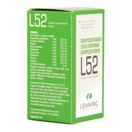 Lehning L 52 Gouttes 30 ml  -  Lab. Lehning