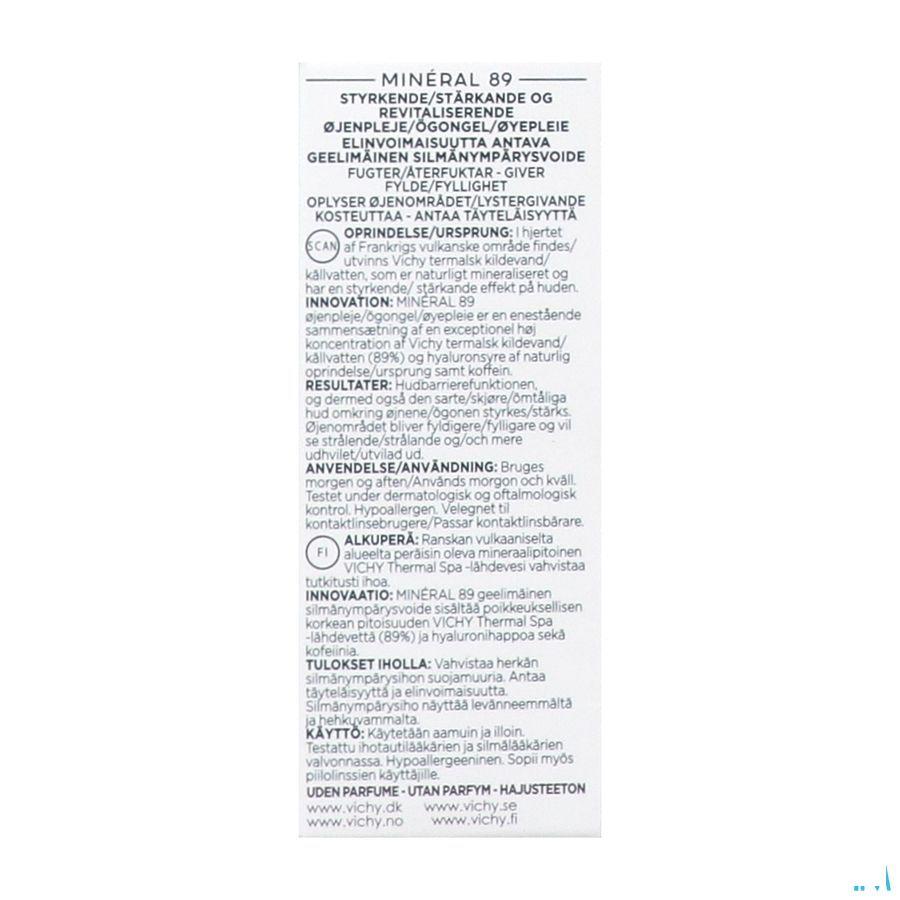 Vichy Mineral 89 Ogen 15 ml  -  Vichy