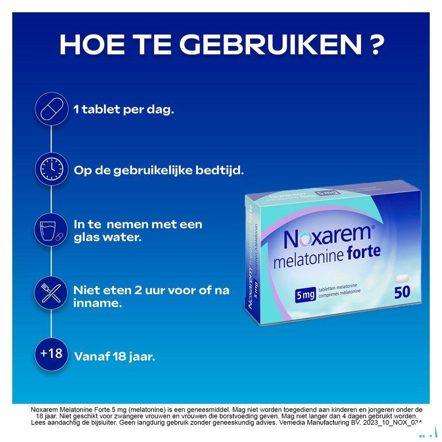 Noxarem Melatonine Forte 5 mg Tabl 50