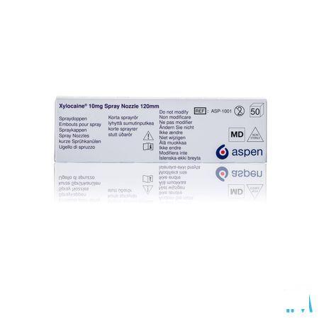 Xylocaine N/ster. Embouts/doppen 50 - 120 Mm