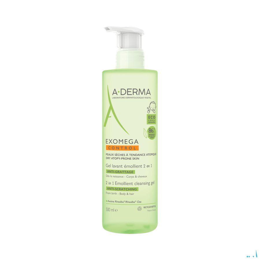 Aderma Exomega Control Reinigingsgel 2in1 500 ml  -  Aderma