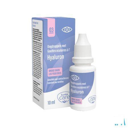 Eureka Care Oogdruppels Droge Ogen Hyaluron 10 ml  -  Eureka Pharma