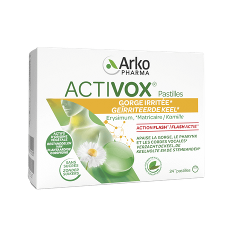 Activox Adoucis. Gorge Menthe-eucalyptus Pastille 24  -  Arkopharma