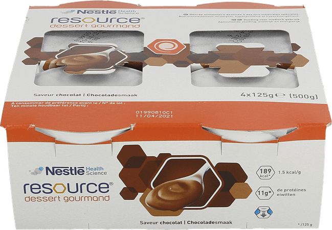 Resource Dessert Gourmand Chocol. 4x125 gr 12311109  -  Nestle