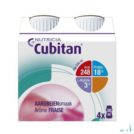 Cubitan Aardbei 4x200 ml  -  Nutricia