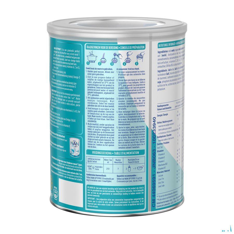 Nan Optipro 3 800 gr  -  Nestle