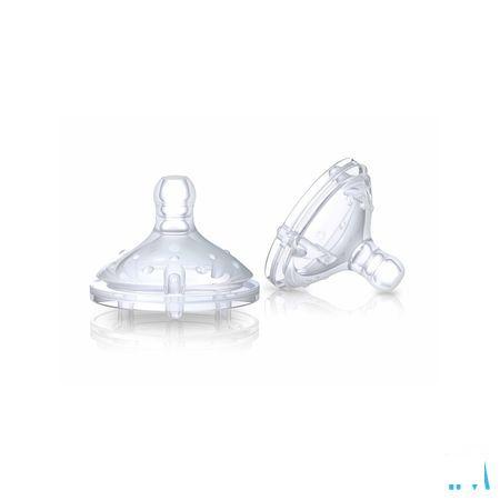 Nuby Nt Softflex & trade; Vervangspeen - Slow Flow 0m +   -  New Valmar